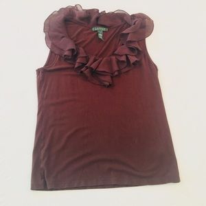 Ruffles and tee shirt Ralph Lauren